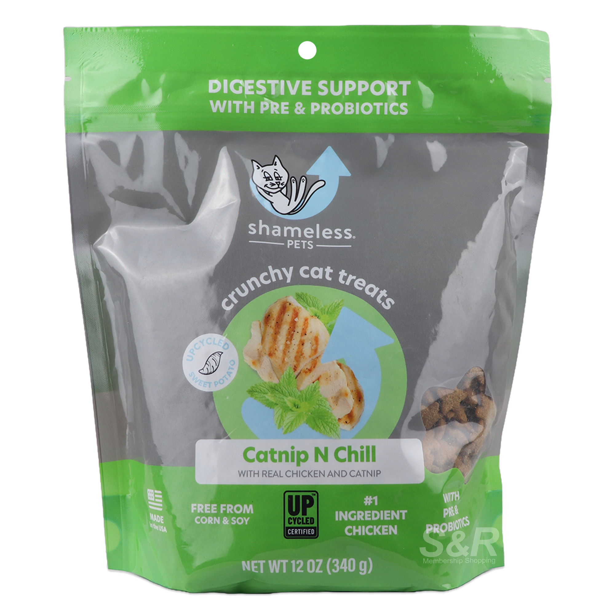 Shamless Pets Crunchy Cat Treats Catnip N Chill 340g Shamless Pets Crunchy Cat Treats Catnip N Chill 340g